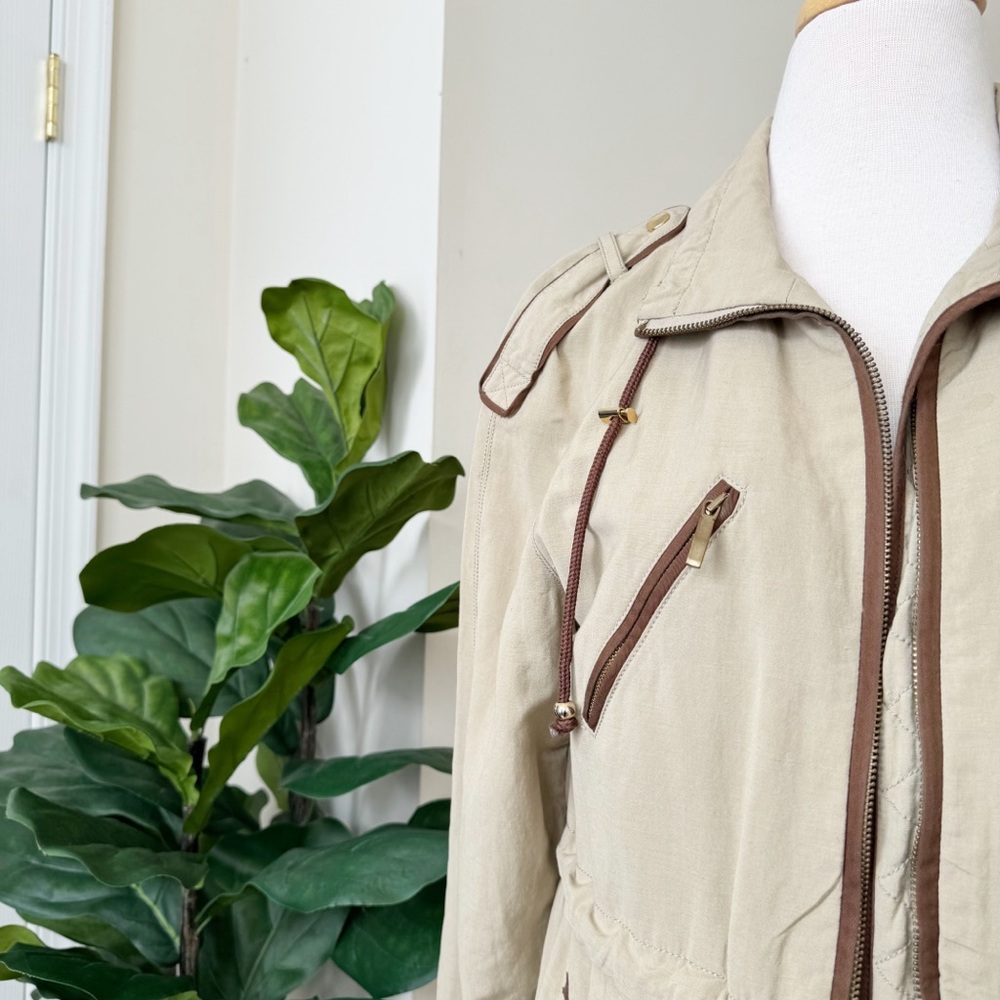 Beige Utility Jacket - Picture 5 of 15